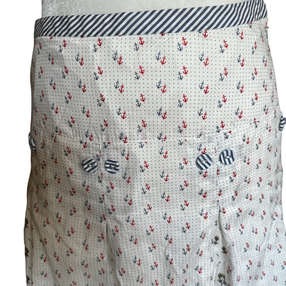 Anthropologie Odille Sailor Nautical Anchor Skirt - Picture 2 of 5